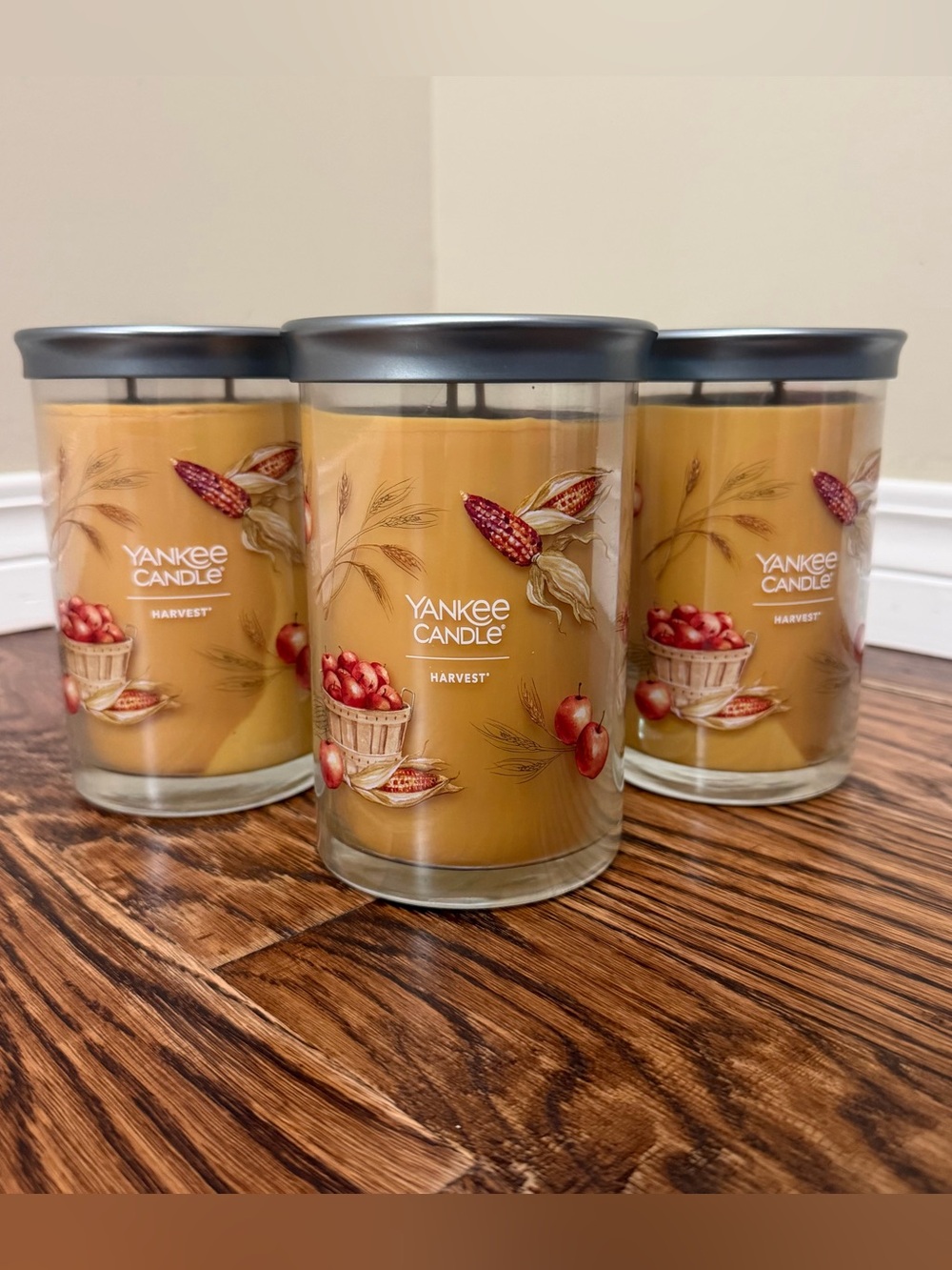 NEW Bundle of 3 Yankee Candle Harvest Candles
